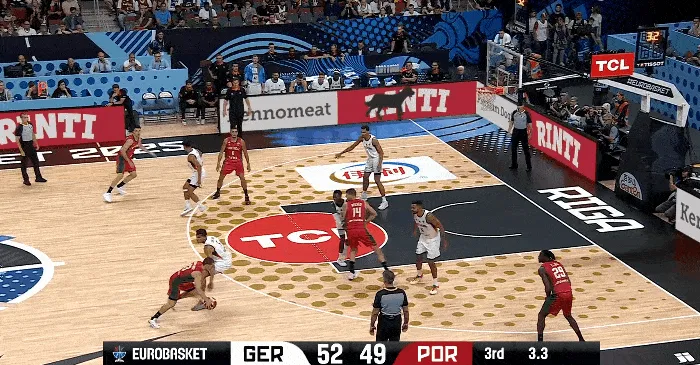 有悬念！葡萄牙追出一波8-0，三节结束51-52仅落后德国1分